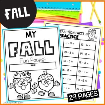 Fall Busy Fun Packet - Image 2