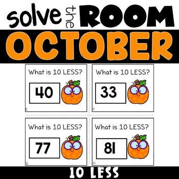 10 Less Task Cards Math Task Cards