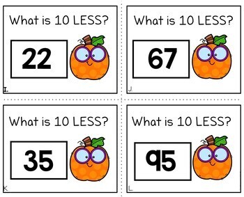 10 Less Task Cards Math Task Cards - Image 3