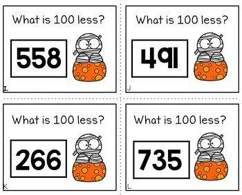 100 Less Math Task Cards - Image 3