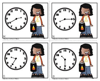 Telling Time Math Task Cards to the Nearest 5 Minutes - Teaching Ideas ...