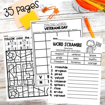 Veterans Day Busy Fun Packet - Image 3