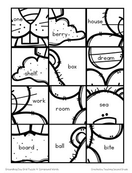 Groundhog Day Math and Literacy Mystery Pictures - Image 2