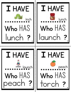 I Have Who Has with CH Digraphs - Image 2