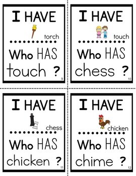 I Have Who Has with CH Digraphs - Image 3