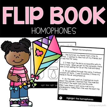 Flip Book with Homophones