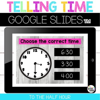 Telling Time Distance Learning Google™ Slides (to the half hour ...