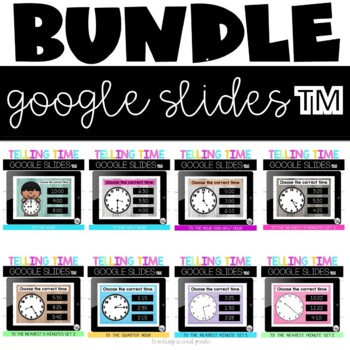 Telling Time Google Slides™ Bundle - Teaching Ideas Made Easy