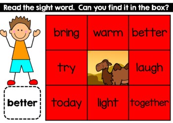 3rd Grade Sight Words Set 2 Mystery Picture Google Slides™ - Image 2