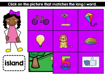 Long Vowel I Google Slides™ Mystery Picture - Image 2