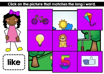 Long Vowel I Google Slides™ Mystery Picture - Image 3