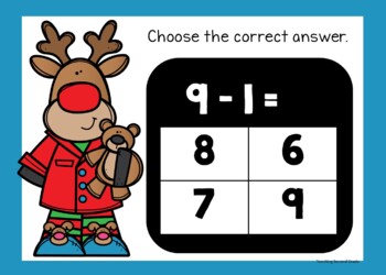 Christmas Subtraction Facts Google Slides™ Practice Set 1 - Teaching ...