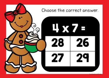 Christmas Multiplication Google Slides™ Practice Set 2 - Image 2
