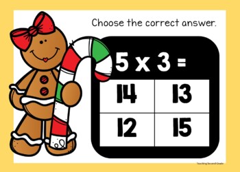 Christmas Multiplication Google Slides™ Practice Set 2 - Image 3