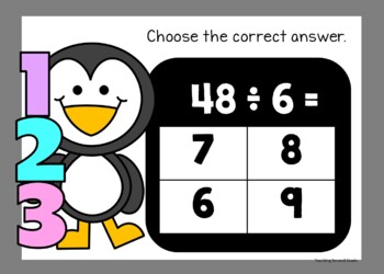 Division Google Slides™ Winter Set 1: Great practice for grades 2, 3, and 4 - Image 2