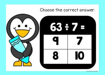 Division Google Slides™ Winter Set 1: Great practice for grades 2, 3, and 4 - Image 3
