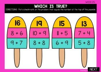 Digital Morning Work Math for Google™ Classroom 2nd Grade Week 25 - Image 2