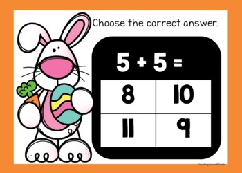 Easter Math Google Slides™ Addition Facts Practice Set 2 Google ...