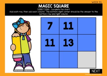 Google™ Classroom Daily Math Morning Work 2nd Grade Week 35 - Image 2