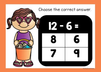 Summer Subtraction Google Slides™ Facts Practice Set 1 Google Classroom - Image 3