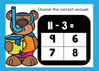 Summer Subtraction Google Slides™ Facts Practice Set 2 Google Classroom - Image 3
