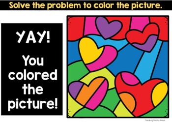 Place Value Google Slides Valentine's Base 10 Blocks Color Code - Image 4
