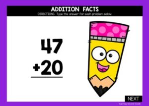 2 Digit Addition without Regrouping Google Slides Digital Task Cards ...