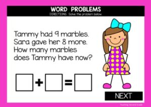 Word Problems Addition and Subtraction Google Slides Digital Task Card ...