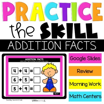 Addition Facts Google Slides - Teaching Ideas Made Easy