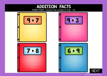 Addition Facts Google Slides - Image 2