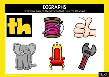Consonant Digraphs Google Slides (sh, ch, wh, th) - Image 2