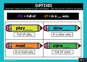Prefixes and Suffixes Google Slides 2nd Grade - Image 3