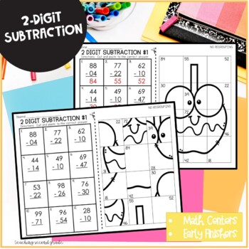 Two Digit Subtraction without Regrouping Mystery Pictures - Image 2