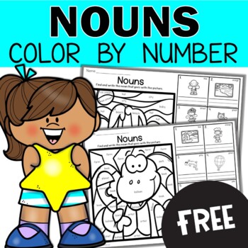 Nouns Color by Code Worksheets