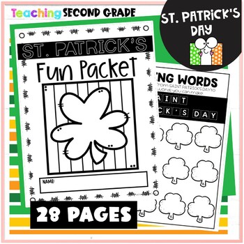 St Patrick's Day Worksheets – No Prep Busy Packet for 2nd 3rd Grade - Image 2