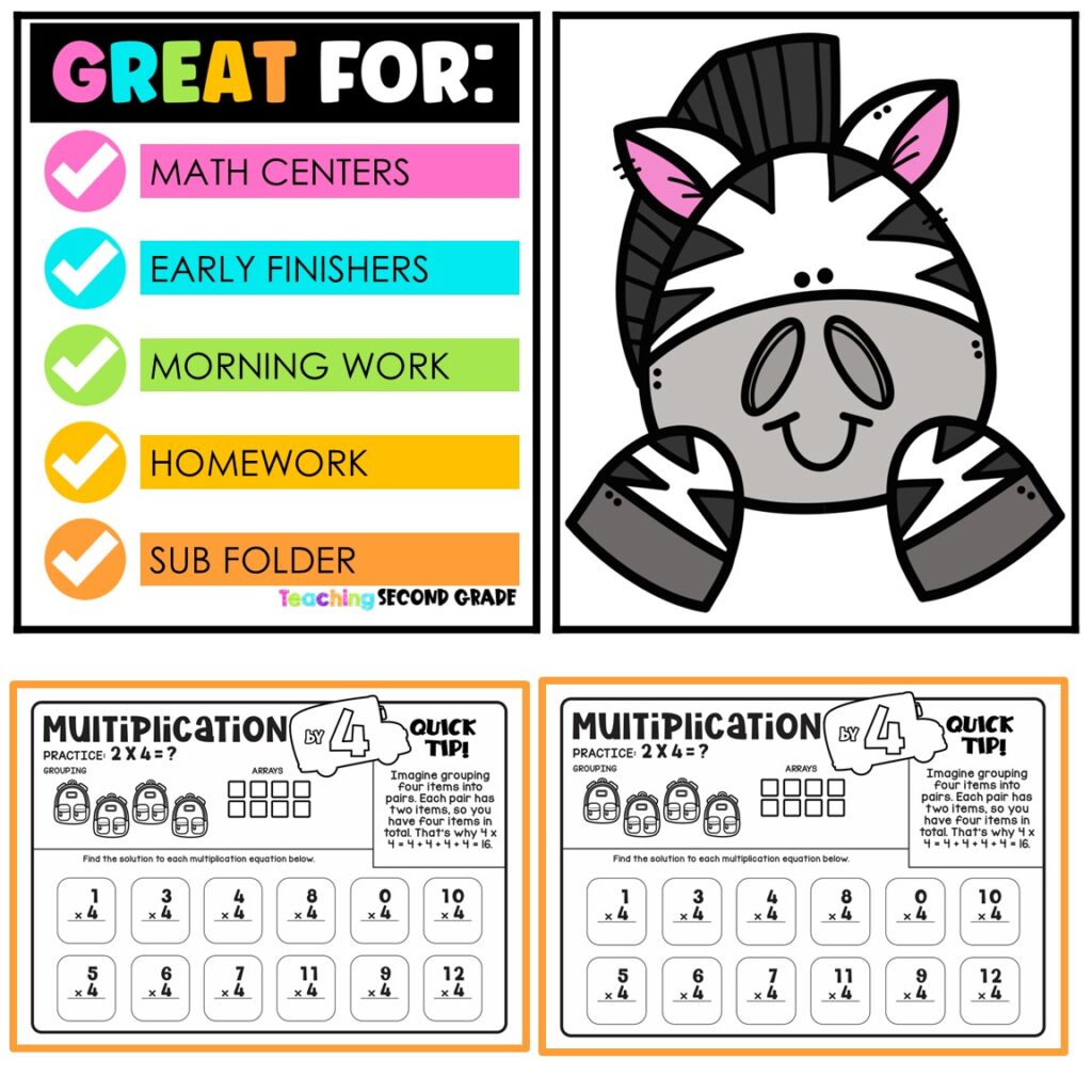 Back to School Multiplication Facts Worksheets - Facts 0 through 12 ...