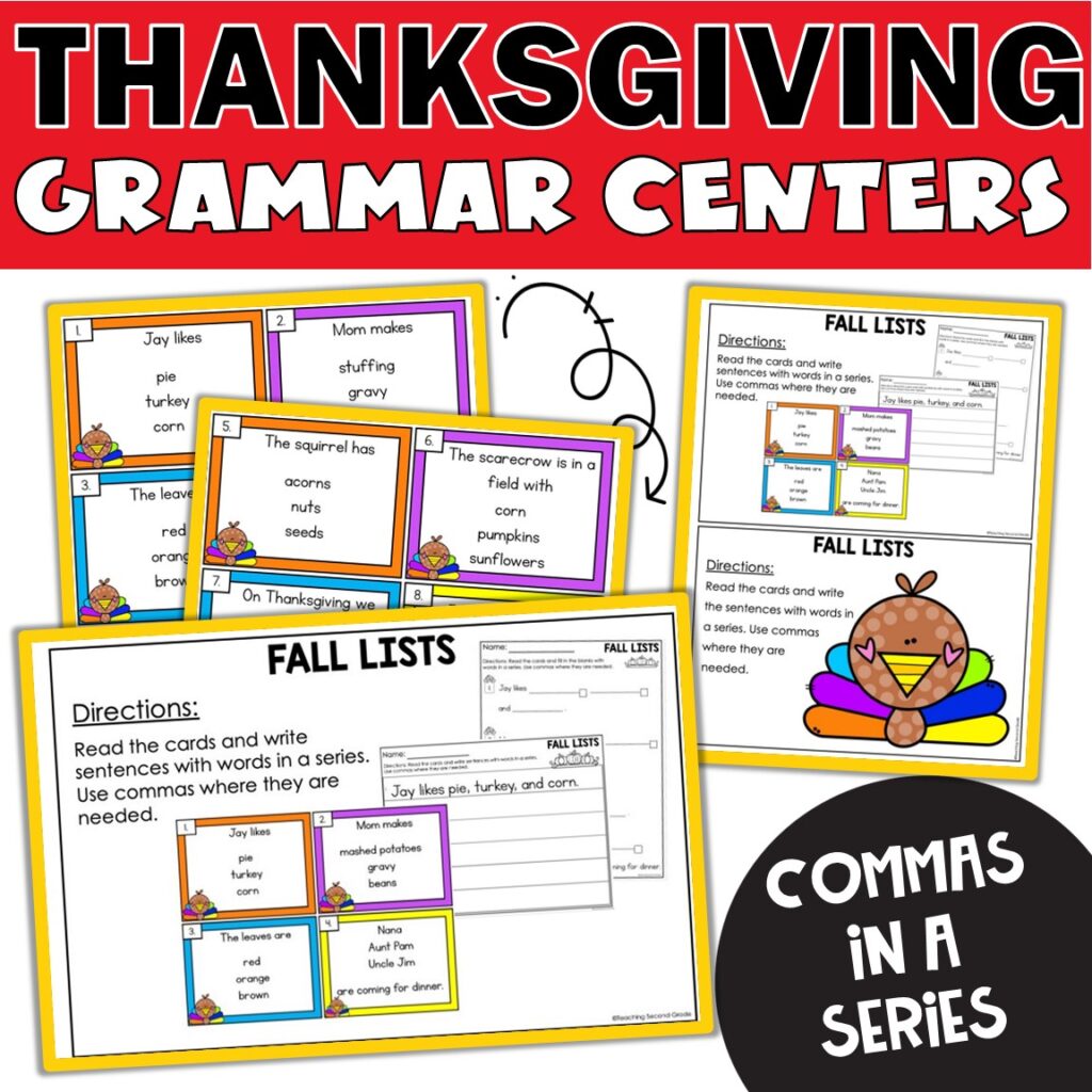 Using Commas In A Series Worksheets 3rd Grade Punctuation Worksheets: