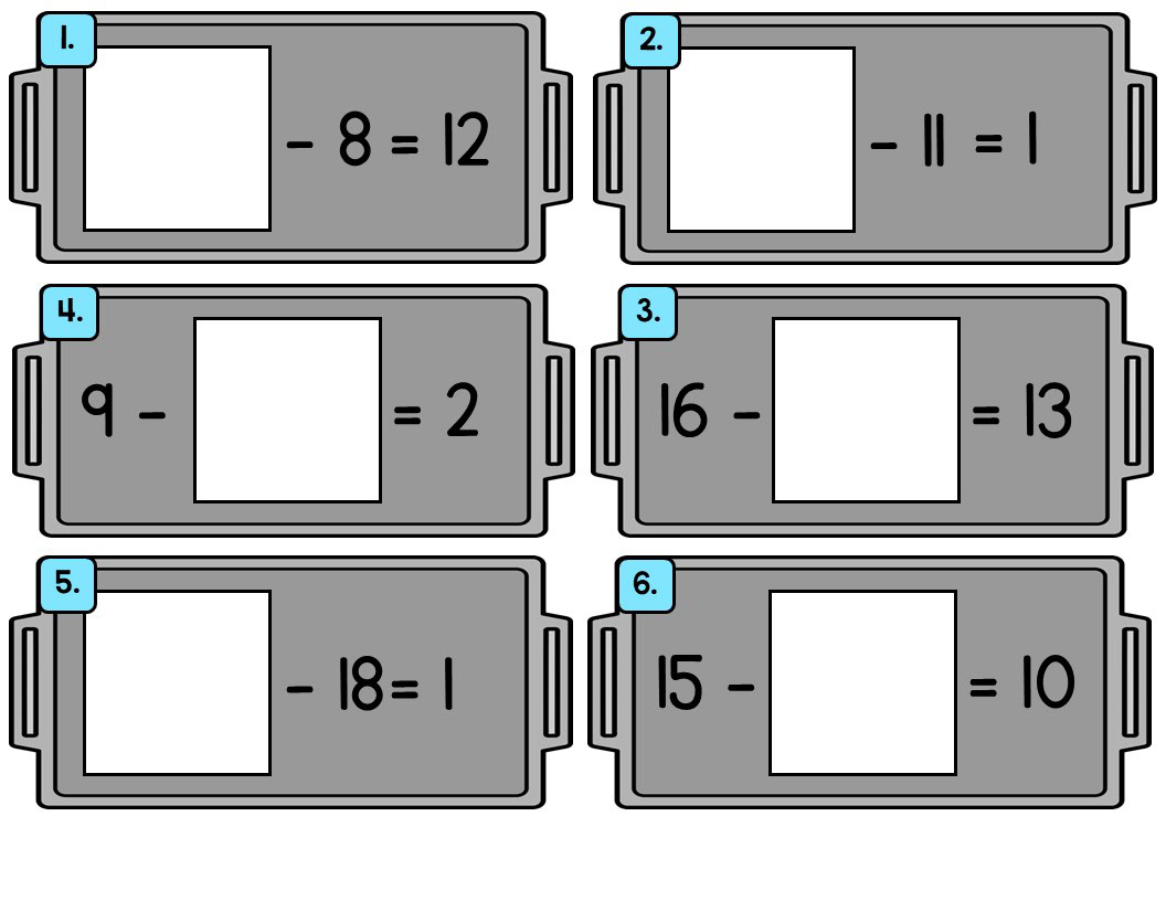 Winter Subtraction Math Center for January - Image 3