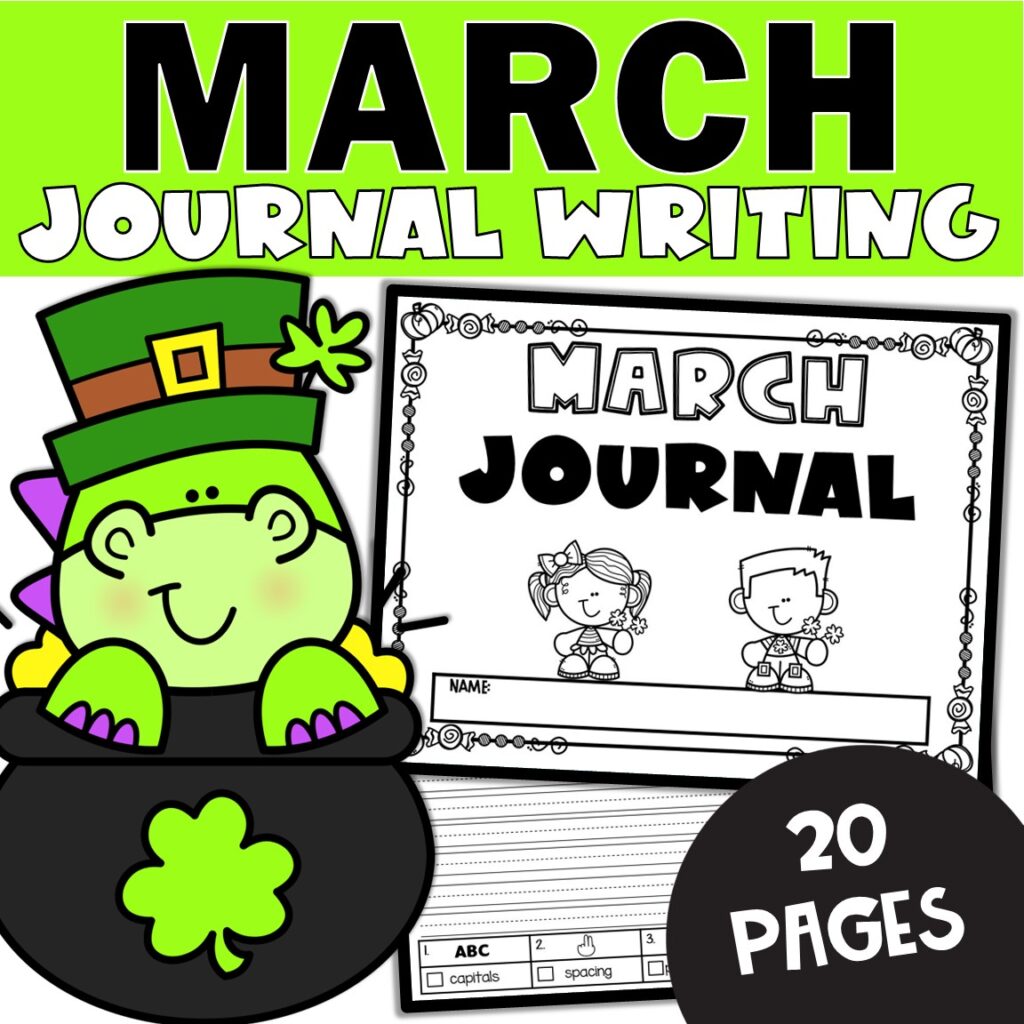 March Daily Journal Writing Prompts for 1st and 2nd Grade - Teaching ...