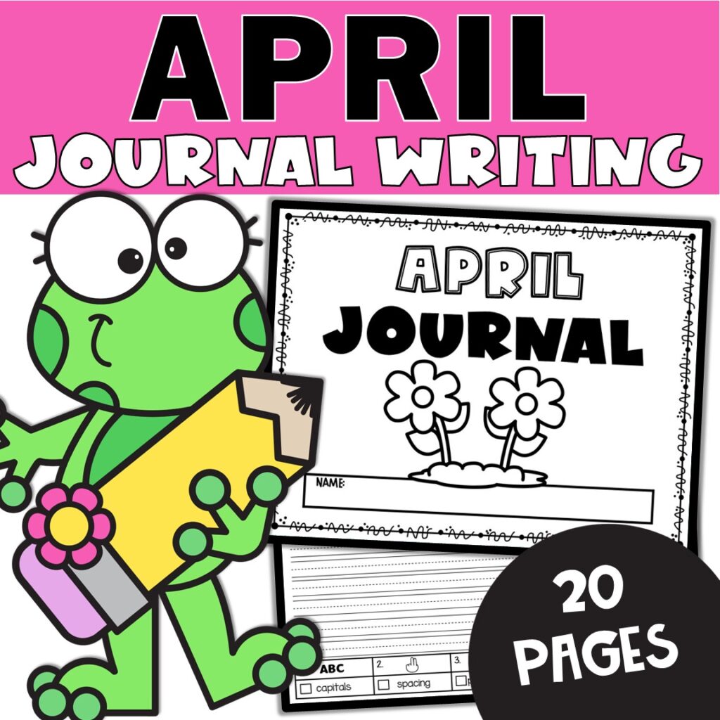 April Daily Journal Writing Prompts for 1st and 2nd Grade - Teaching ...