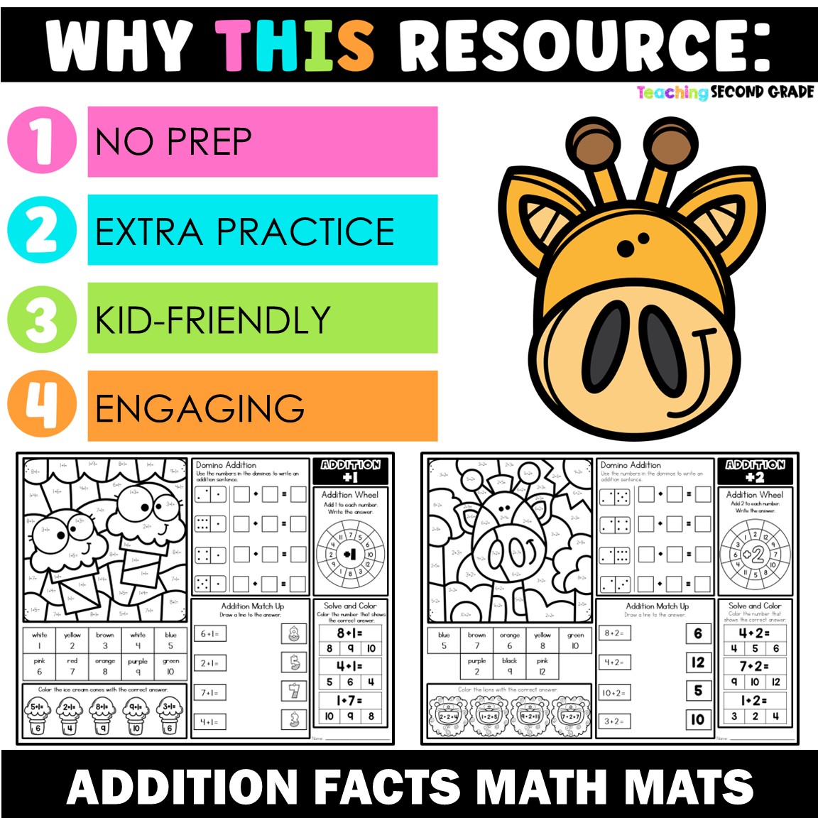 Addition Facts Strategies Math Mats Bundle 10 Printable Activities - Image 2