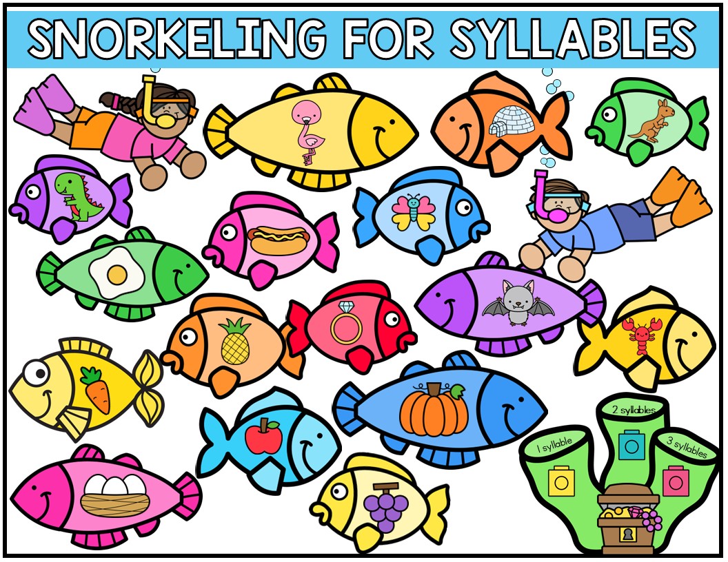 Syllables Phonics Center May or End of Year | Summer Syllable Counting - Image 3