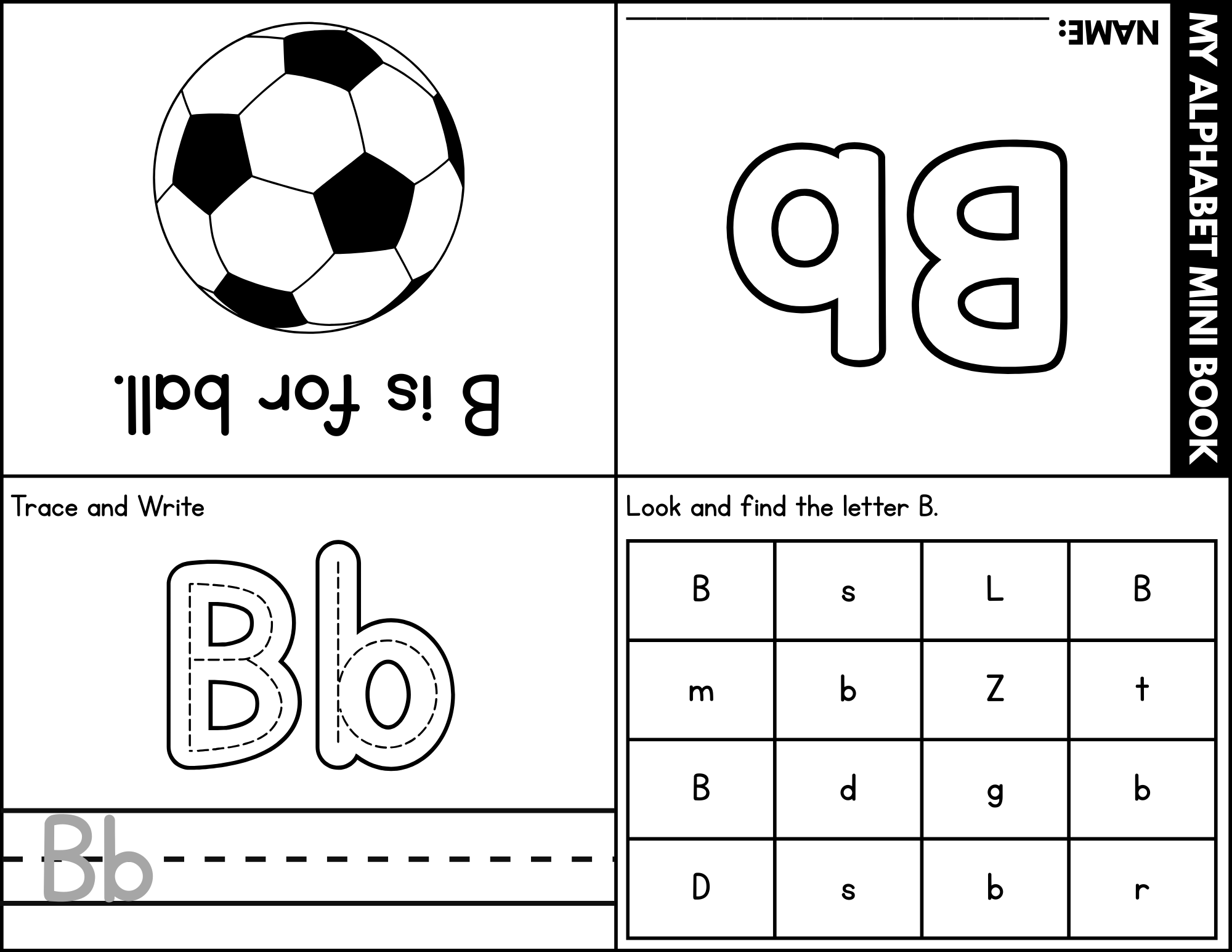 Mini Alphabet Foldable Booklets – Trace, Write and Letter Hunt A–Z Activity Set - Image 3