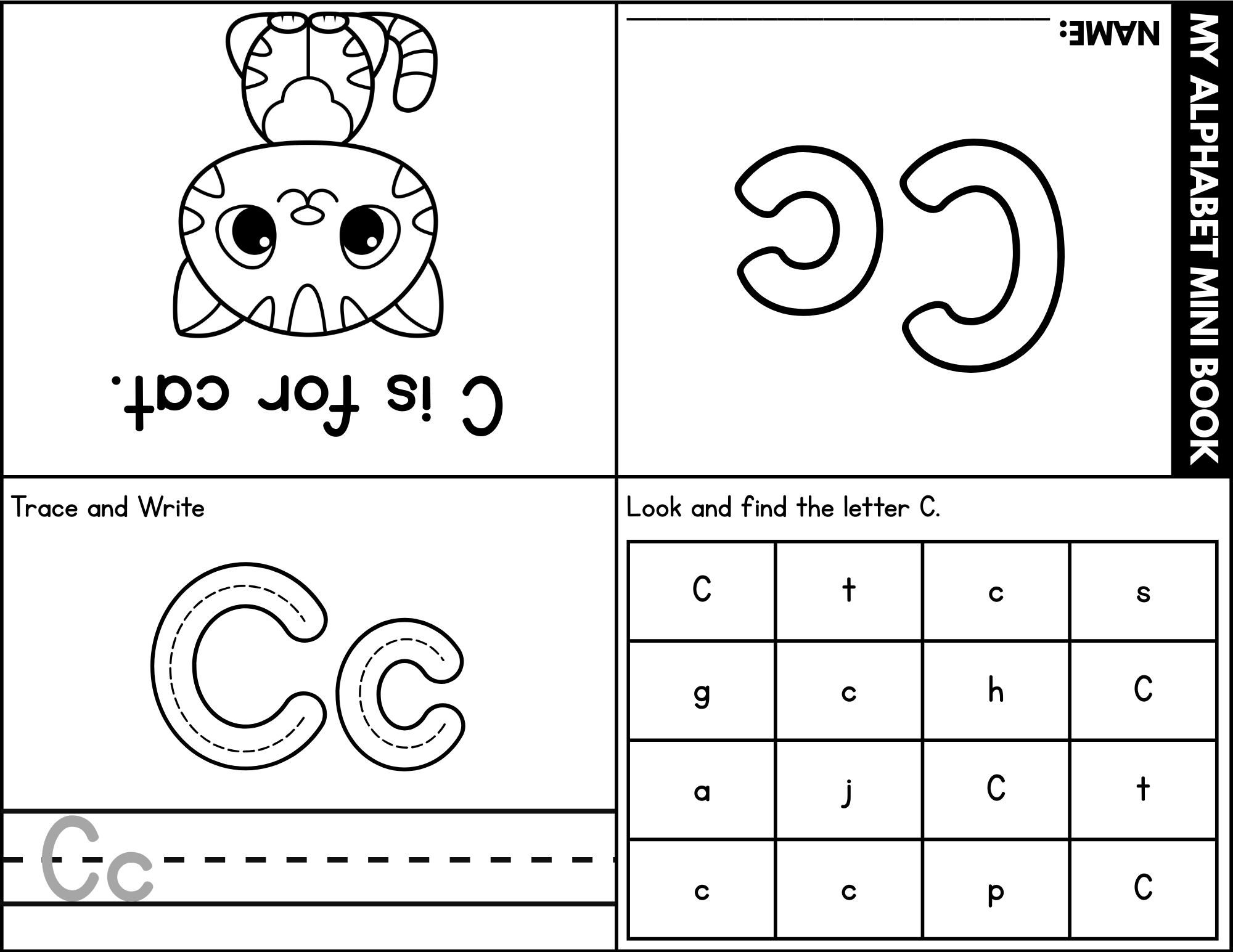 Mini Alphabet Foldable Booklets – Trace, Write and Letter Hunt A–Z Activity Set - Image 4