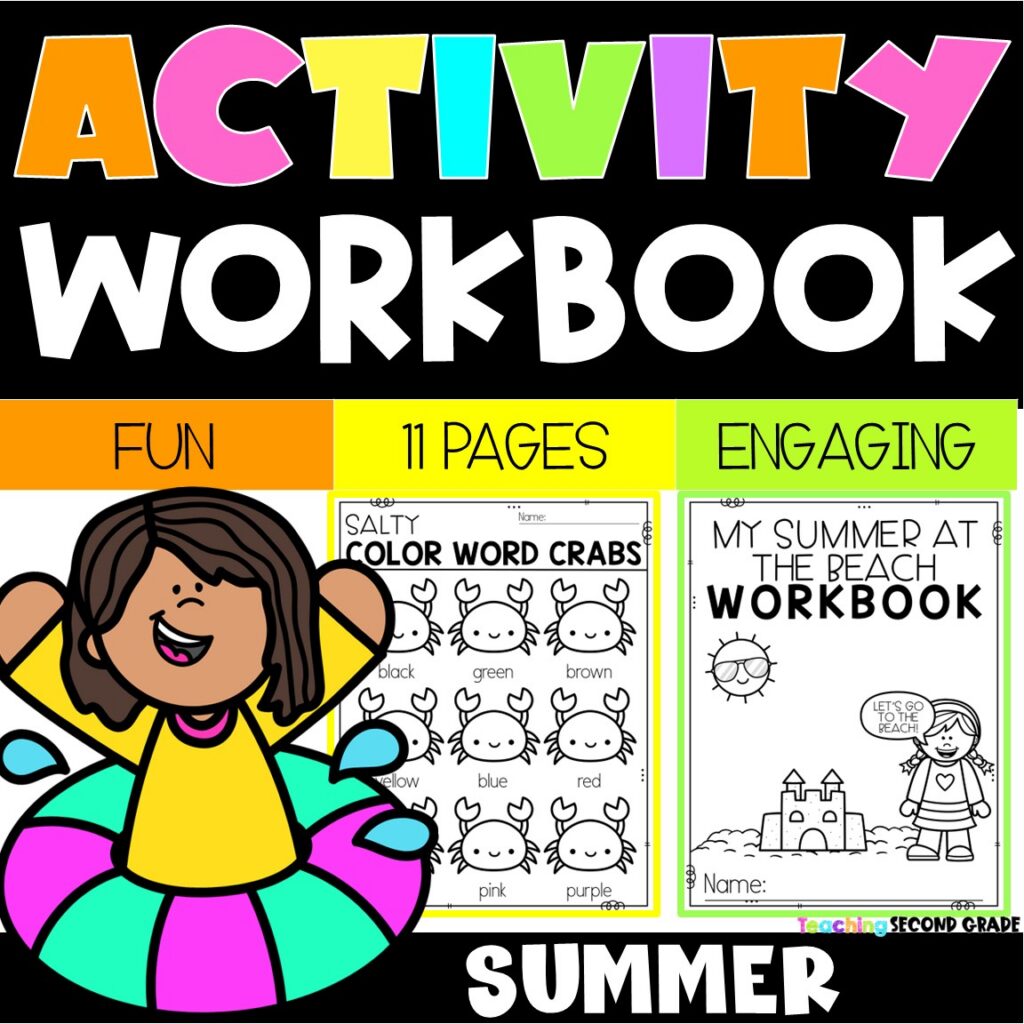 Summer Beach Themed Activity Workbook – Literacy, Math, and Fine Motor ...