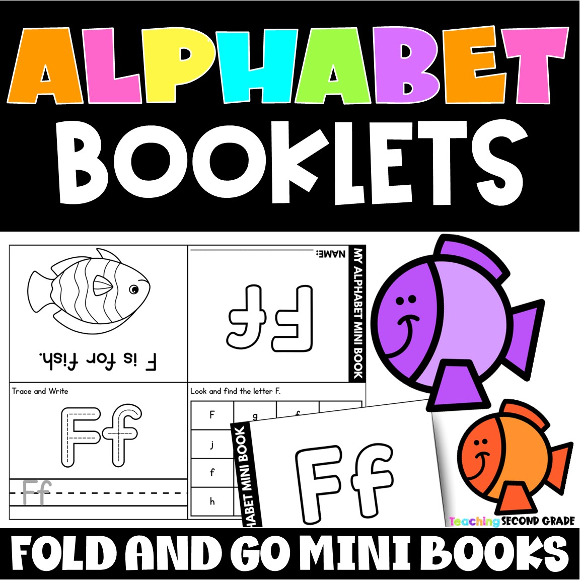 Mini Alphabet Foldable Booklets – Trace, Write and Letter Hunt A–Z Activity Set