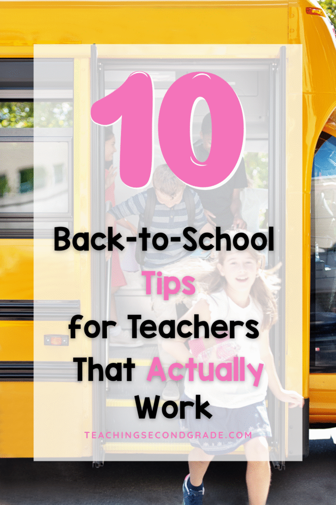 back to school tips for teachers
