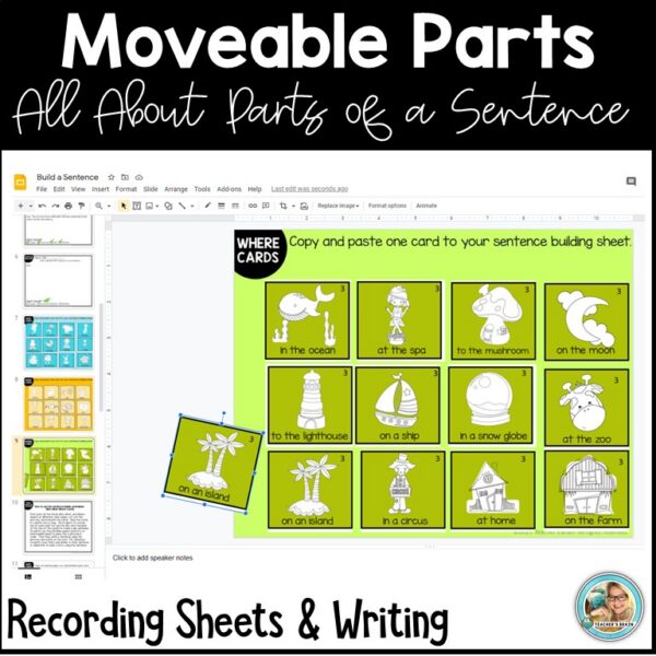Sentence Building Activity | Google Slides | Literacy Centers ...