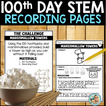 100th Day of School Activities STEM | KINDERGARTEN 1ST 2ND GRADE - Image 2
