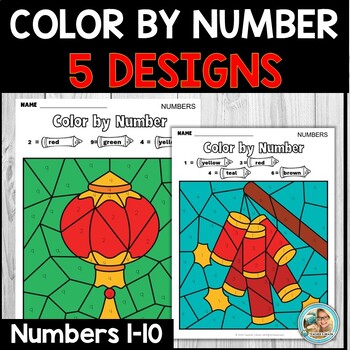 Chinese New Year 2025 Color by Number | To 10 | Kindergarten | First Grade - Image 2